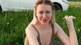 What are you prosecution approximately the Forest!? Let me Roughly You A Ride!? I Met A Meditating Stranger plus Fucked Her!